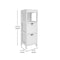 Flash Furniture Dune Farmhouse Bathroom Storage Organizer w/Two Removable Drawers and Open Display Shelf in White FS-BATH-4-WH-GG - alternate 6